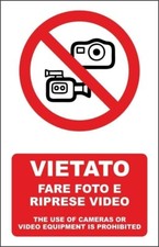 Cartello segnaletico vietato usato  Acate