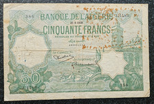 Algerie algeria billet d'occasion  Nemours