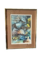Vtg abstract watercolor for sale  Bakersfield