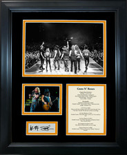 Foto emoldurada fac-símile discografia banda Guns N' Roses gravada autografada 12"x15", usado comprar usado  Enviando para Brazil