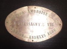 Plaque métier cultivateur d'occasion  Aubevoye