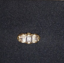 Antiker goldring diamantring gebraucht kaufen  Mainz