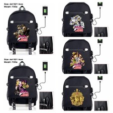 Anime JoJo's Bizarre Adventure Mochila Satchel Carregamento USB Bolsa Escolar Presente C01 comprar usado  Enviando para Brazil