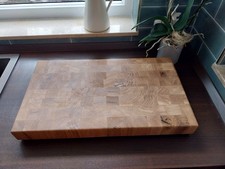 Stirnholz schneidebrett eichen gebraucht kaufen  Saalfeld/Saale