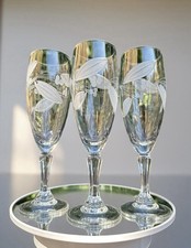 Vintage etched champagne for sale  SLOUGH