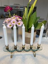 Five candle glass for sale  MARLBOROUGH
