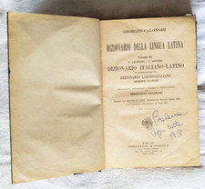 Dizionario lingua latina usato  Italia