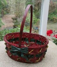 Wicker basket christmas for sale  LEICESTER