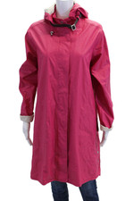 Jaqueta de chuva Ilse Jacobsen feminina zíper completo com capuz comprimento médio rosa tamanho 38 comprar usado  Enviando para Brazil