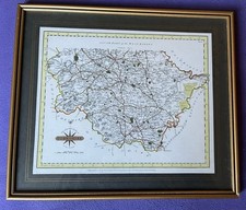 Framed map vintage for sale  OTLEY