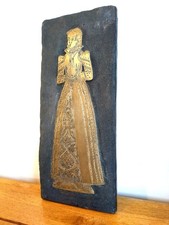 Brass rubbing plaque for sale  EXMOUTH