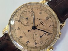 Minerva antigo cronógrafo vintage cal 1320 CH telemeter coleção rara anos 40 feito comprar usado  Brasil 