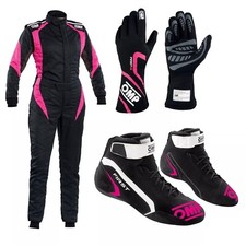 NOVO TERNO FEMININO DE CORRIDA DE KART OMP 2025 + SAPATO/LUVAS / BALACLAVA CIK/APROVADO PELA FIA comprar usado  Enviando para Brazil