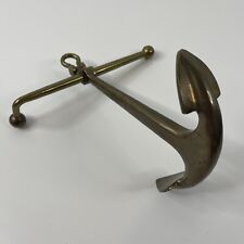 Âncora de latão maciço peso papel antigo navio náutico barco mesa decoração vintage 9,5” comprar usado  Enviando para Brazil