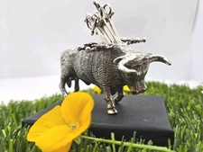 Sterling silver bull for sale  NORTHALLERTON