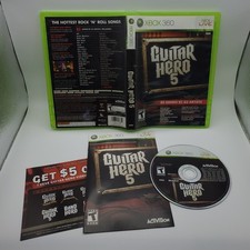 Guitar Hero 5 (Microsoft Xbox 360, 2009) Completo, Novo Na Caixa, Testado E Funcionando, usado comprar usado  Enviando para Brazil