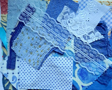 Shades blue fabric for sale  HINCKLEY