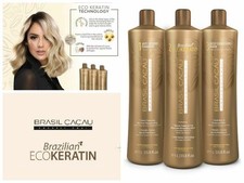 Usado, KIT CADIVEU BRASIL CACAU GENUÍNO ECO QUERATINA 1 LITRO comprar usado  Enviando para Brazil