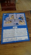 Vintage torchon calendrier d'occasion  Saint-Saulve