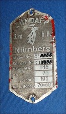 Riginales typenschild zündapp gebraucht kaufen  Kranichfeld