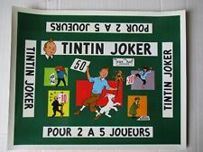 Affichette tintin joker d'occasion  Quimper