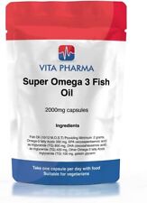 Usado, Óleo de peixe Super Omega 3 2000mg cápsulas VISÃO CARDÍACA E CEREBRAL VITAPHARMA comprar usado  Enviando para Brazil