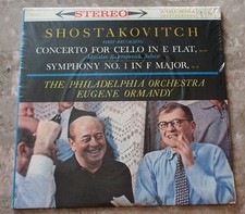 Shostakovich Concerto For Cello 1960 LP Vinyl S/S Still Sealed Ormandy MS 6124 comprar usado Shostakovich Concerto For Cello 1960 LP Vinyl S/S Still Sealed Ormandy MS 6124 comprar usado  Enviando para Brazil