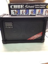 Amplificador combo estéreo Roland Cube Street preto alimentado por bateria funciona (44861) comprar usado  Enviando para Brazil