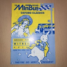 Minibus. timetable. for sale  SHIFNAL