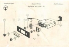 Suportes de rádio 60’ s Porsche 911/912 Blaupunkt Frankfurt, usado comprar usado  Enviando para Brazil