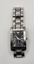 Relógio Emporio Armani AR-0156 retangular mostrador preto com submostrador, usado comprar usado  Enviando para Brazil