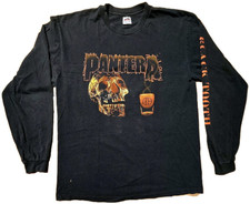 Camisa vintage Pantera preta dente XL 1997 ponto único LS bigorna cowboys do inferno comprar usado  Enviando para Brazil