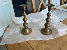 Pair brass candlesticks for sale  UK