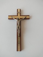 Crocifisso metallo legno usato  Deliceto
