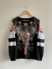 Moletom masculino PHILIPP PLEIN strass caveira preto raro gola redonda suéter, usado comprar usado  Enviando para Brazil