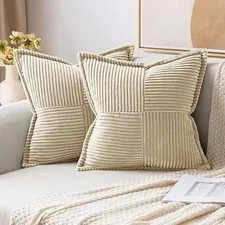 Miulee corduroy cushion for sale  GLASGOW