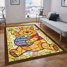 Tapete de vitral bonito urso pooh – Tapete colorido dos desenhos animados para quarto de crianças comprar usado  Enviando para Brazil