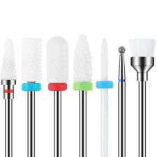 MAQUITA 7Pcs Céramique forets à ongles Set Professionnel Supprimer Gel Acryli... comprar usado  Enviando para Brazil