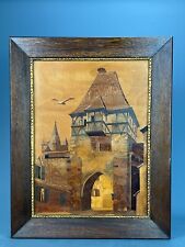 Quadro intarsiato legno usato  Campagnano di Roma