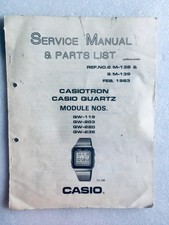 Casio Original  TC-500 Casiotron Service Manual (QW-119/QW-203-QW220/QW-236) comprar usado  Enviando para Brazil
