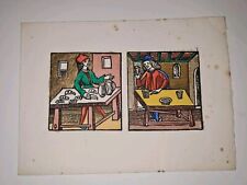 Xilografia stampata torchio usato  Sirmione