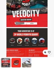 Velocity adult voucher for sale  GLASGOW