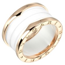 Anel BVLGARI B.Zero1 4 bandas Be zero one K18 ouro rosa/cerâmica #6.8 (tamanho EUA... comprar usado  Enviando para Brazil