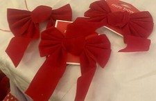 Red velvet bows for sale  Marshall