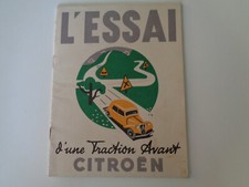 Brochure publicitaire citroen d'occasion  Besançon