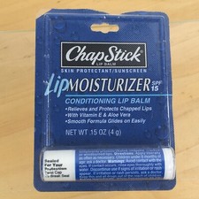 Bálsamo labial vintage 2002 ChapStick hidratante labial FPS 15 selado 0,15 oz Prop comprar usado  Enviando para Brazil