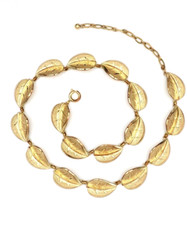 Vintage leaf necklace d'occasion  Expédié en Belgium