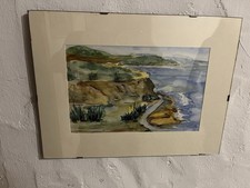 Aquarell küstenlandschaft sig gebraucht kaufen  Wörth