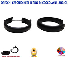 Orecchini legno cocco usato  Ruvo di Puglia