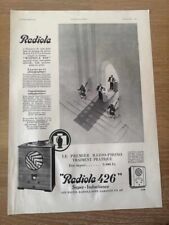 Publicité 1932 radiola d'occasion  Bordeaux-